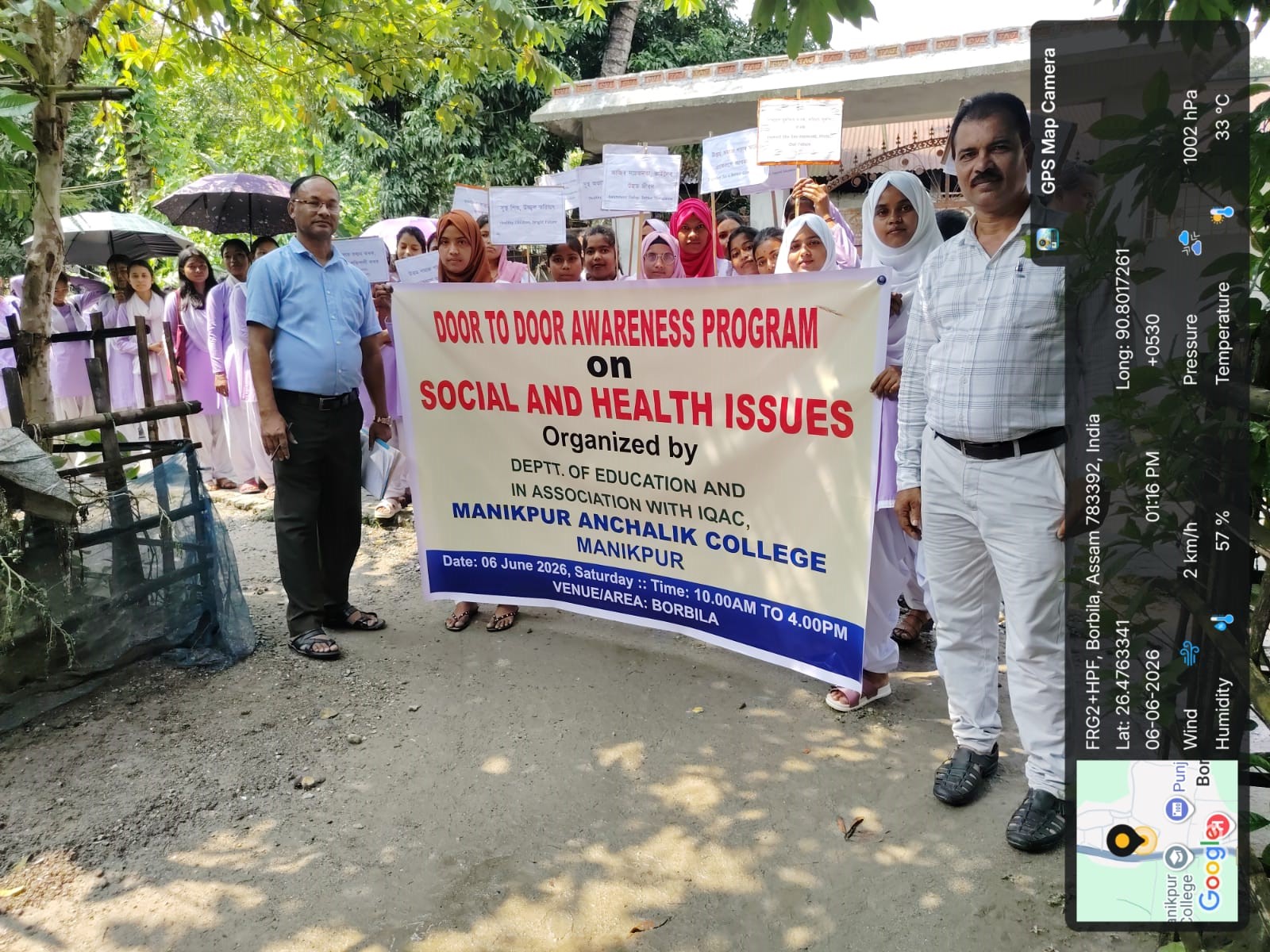Door-to-Door Awareness Program on Social and Healt